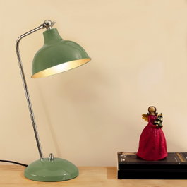 Opviq Lámpara de Mesa de Cuerpo Metálico Verde